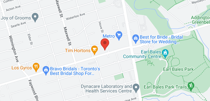 map of 654 SHEPPARD AVE W